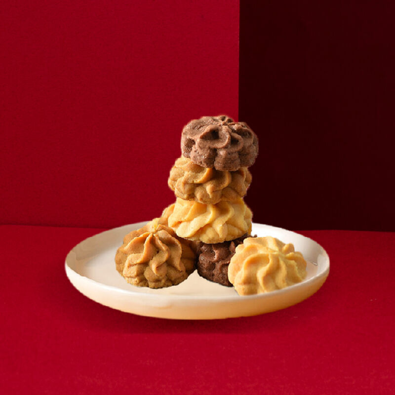 【2026過年禮盒】台灣黑熊曲奇餅繽紛三色-精裝提盒, , hi-res image number null